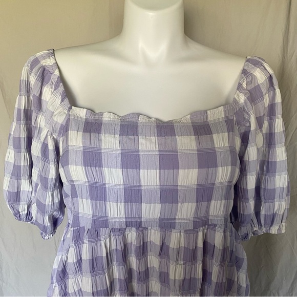 EUC Nasty Gal Spring / Summer smocked midi dress, 12 - Picture 8 of 15